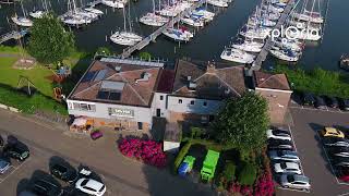 Jachthaven Andijk Netherlands 201907 aerial video [upl. by Anua689]