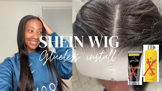 SHEIN WIG REVIEW I bought a glueless wig on shein is it worth the money [upl. by Nairdad]