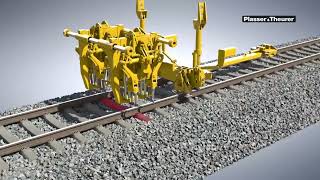 tamping machine rail railway [upl. by Fenwick]