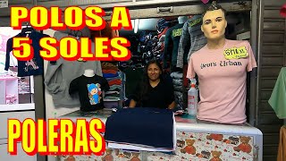 Point de POLOS a 5 SOLES y POLERAS en GAMARRA venta x mayor y menor todo BARATO y más  YEVIS URBAN [upl. by Abagael]