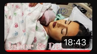 Samanthas labor  delivery vlog very emotional 😖￼ TB [upl. by Eilzel653]