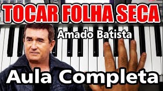 Como Tocar Folha Seca Amado Batista  Aula Completa [upl. by Rida]