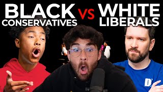 Black Conservatives vs White Liberals  Hasanabi reacts to Middle Ground [upl. by Names]