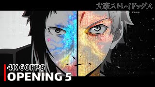 Bungou Stray Dogs  Opening 5 【Tetsu no Ori】 4K 60FPS  CC [upl. by Akcirederf]