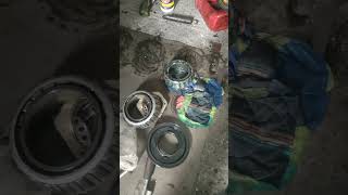 Fixing trunnion and brake pt2 automobile mechanic truckmechanic machine [upl. by Amory]