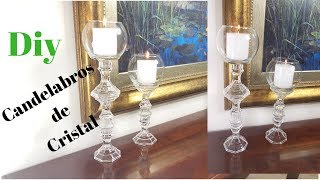 Candelabros simples de cristal [upl. by Chlores]