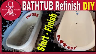 bathtub refinishing  bathtub resurfacing do it yourself [upl. by Ymeraj371]