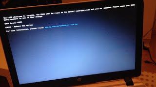 HP Laptop CMOS checksum error 502  CMOS reset simple solution [upl. by Areivax]