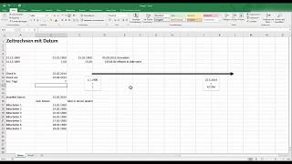 Excel Rechnen mit Datum in Excel [upl. by Aelgna]