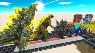 EVOLUTION of THUNDER SUPER GODZILLA Size Comparison VS Team KONG  KING GHIDORAH  SHIMO  GIGAN [upl. by Weatherley]