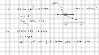 Grafisk lösning av exponentialekvationer [upl. by Jehoash729]