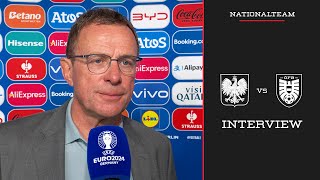 Interview mit Ralf Rangnick  Polen vs Österreich  UEFA EURO 2024  Nationalteam [upl. by Oicor596]