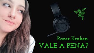 Fone Razer KRAKEN multiplataform  Review unboxing teste de microfone [upl. by Maffei]