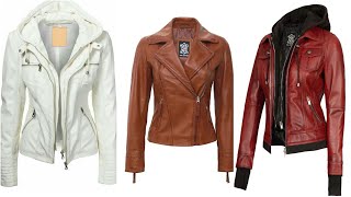 Trending winter leather jacket designs 2024leather jacket collection 2024 [upl. by Issiah]