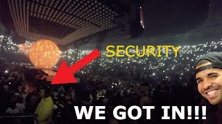 SNEAKING INTO DRAKES CONCERT MELBOURNE 2017 [upl. by Keeler]