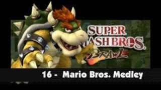 Mario Bros Medley  Super Smash Bros Brawl [upl. by Nnyluqcaj]