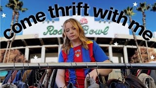 come thrift with me at the rose bowl flea market UNHINGED thrifting day [upl. by Sioux324]