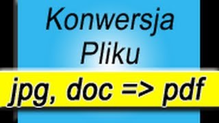 DOC TO PDF Creator Jpg To Pdf Excel To Pdf Convert free konwersja word docx creator [upl. by Yeltnerb909]