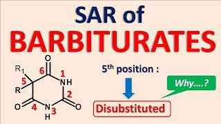 Structural Activity Relationship SAR of Barbiturates [upl. by Liahus152]