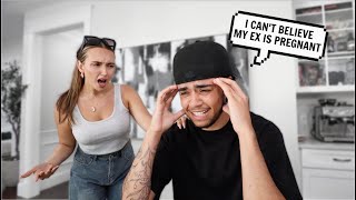 CRYING BECAUSE MY EX IS PREGNANT PRANK ON GIRLFRIEND [upl. by Namsaj]