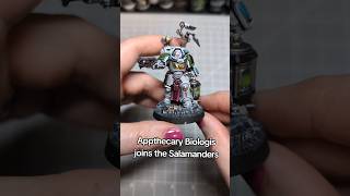 Salamanders Apothecary Biologis Warhammer 40K warhammer40k warhammerminiatures [upl. by Rehpitsirhc]