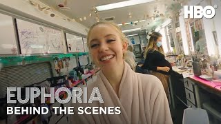 euphoria  set tour with sydney sweeney  behind the scenes of season 2  HBO [upl. by Rexanna]