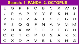 Search The Word puzzle Challenge  word search puzzles animal edition [upl. by Cyndy]