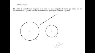 Ejercicio EVAU Madrid 2024 Modelo B1 Tangencia Potencia [upl. by Glasgo]