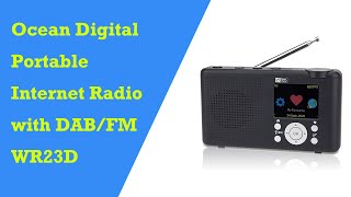 Ocean Digital WR23D AllinOne type Radio Overall IntroductionPortable Internet Radio with DABFM [upl. by Hluchy225]