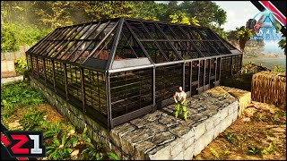 Building A GREENHOUSE And A Trip To The Volcano Ark Survival Ascended E6 [upl. by Nerua346]