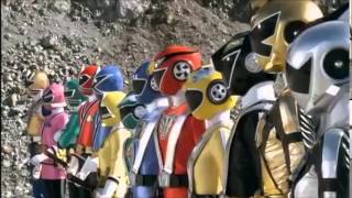 Shinkenger VS Goonger Movie Henshin amp Roll Call [upl. by Talya]