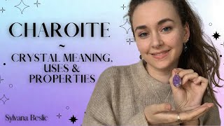 CHAROITE 💜 Crystal Healing Meaning Uses and Properties Zodiac Chakras Crystals for beginners [upl. by Alcine]