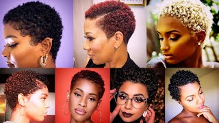 90  Short Natural Haircuts And Hairstyles For Black Women 2023  TWA Haircuts  Short Haircuts [upl. by Harts664]