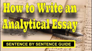 How to Write an A Analytical Essay Easy Step by Step Guide [upl. by Ingles]