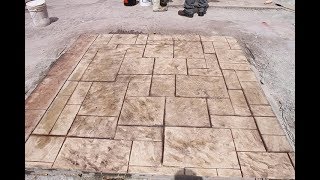 How To Resurface amp Stamp Concrete Super Stone Super Surface [upl. by Tanny]