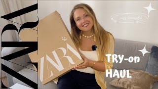 NEW IN ZARA TRYON HAUL I AUGUST 2023 [upl. by Ahsiemak]