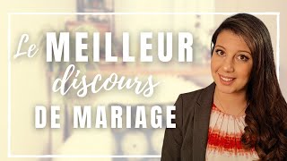 5 secrets pour un super discours de mariage [upl. by Reggis]