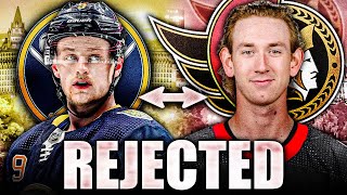 The REJECTED JACK EICHEL TRADE TO OTTAWA JAKE SANDERSON RETURN Senators Buffalo Sabres Rumours [upl. by Ameline]