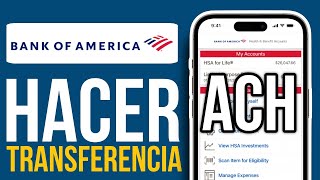 Como HACER Una TRANSFERENCIA ACH En Bank Of America Guía Definitiva [upl. by Ytinirt360]