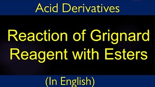 Top ten reaction of Grignard reagent II Reaction with esters I IITian Faculty [upl. by Ymarej855]