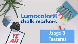 Lumocolor Chalk Marker  Usage amp Features  STAEDTLER [upl. by Carroll]