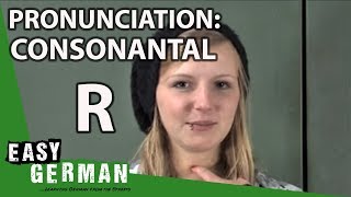 Visual Guide to German Pronunciation  Consonantal R [upl. by Uta]