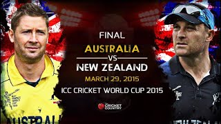 Highlight Match Australia vs New Zealand world cup 2015unseen videoAus x Nzlive MatchODI final [upl. by Macomber]