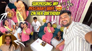 SURPRISING MY PREGNANT WIFE ON HER BIRTHDAY 😍 [upl. by Dallman]