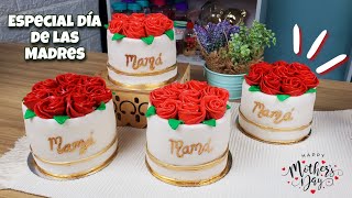 MINI PASTEL para el DIA DE LAS MADRES 🌹 para REGALAR O VENDER 💓 Como hacerlo Paso a Paso [upl. by Short978]