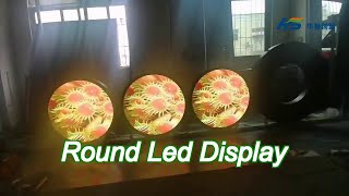 p25 circle full color led display round screen flexible video wall panel [upl. by Utir]