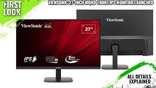 ViewSonic VA27082KMHD 27Inch WQHD IPS Monitor Launched  Explained All Spec Features And More [upl. by Sherborne]