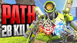 AMAZING Pathfinder 28 KILLS and 6556 Damage Apex Legends Gameplay [upl. by Babby]