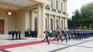 Official welcoming ceremony takes place for Bulgarian President Rumen Radev [upl. by Lebezej]