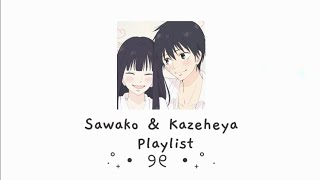 Sawako And Kazehaya Playlist ♡ Kimi Ni Todoke [upl. by Arahsat443]